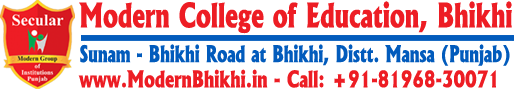 Modern College of Education, Bhikhi